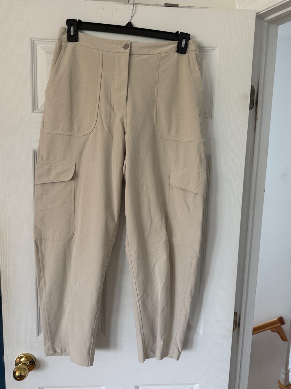 Lululemon Beige Cargo Pants with Patch Pockets